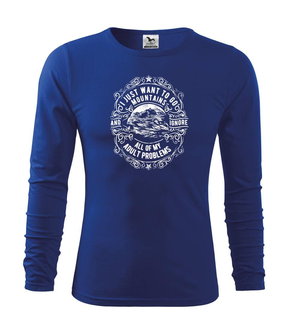 Trička pre cestovateľov - I Want to Go Mountains - Tričko detské Long Sleeve