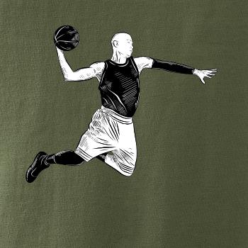 Basketbalista vo výskoku