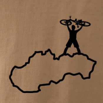 Mapa SK - cyklista na prsiach