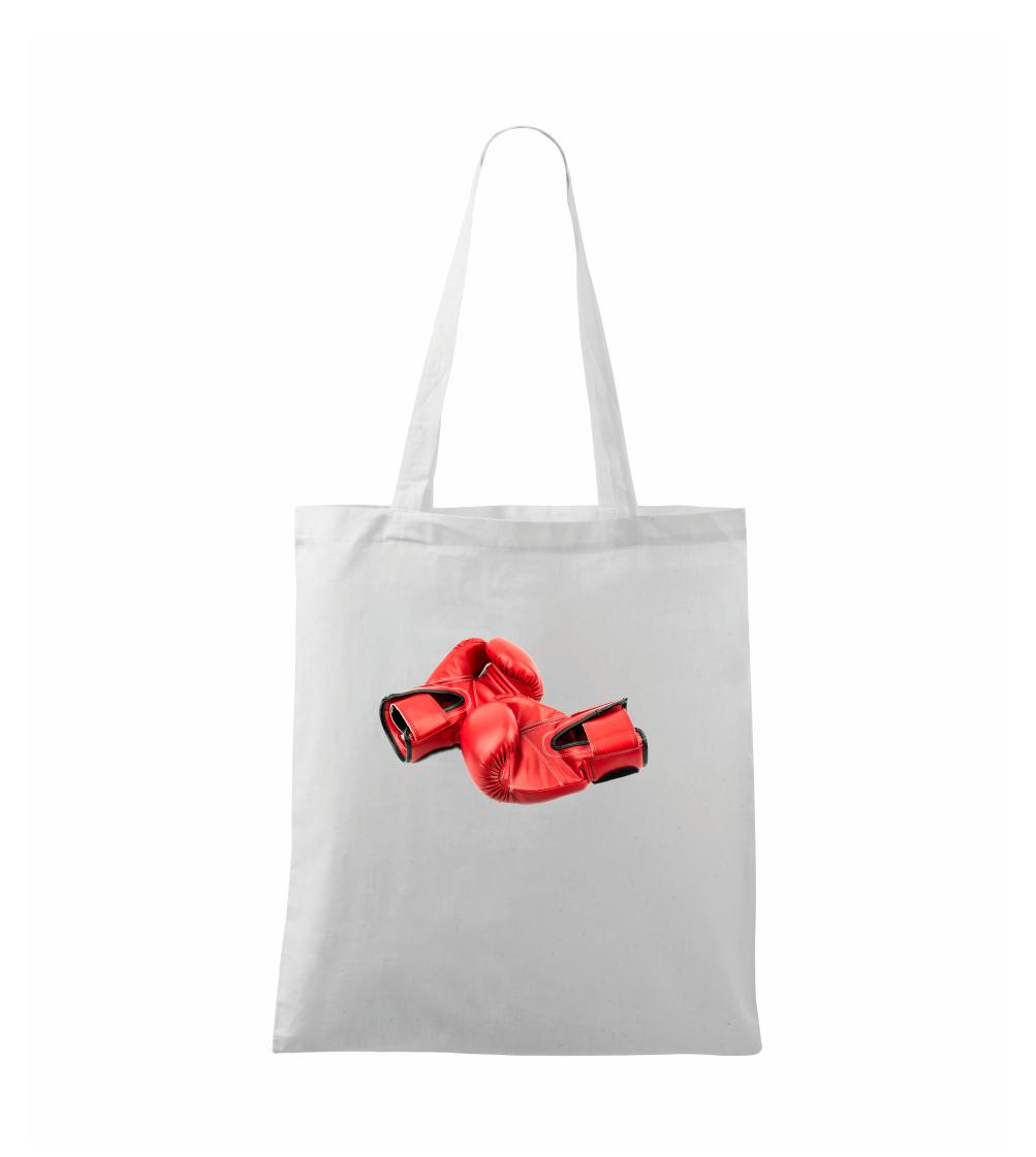 Tričká na box - Boxerske rukavice červené - Taška bavlnená
