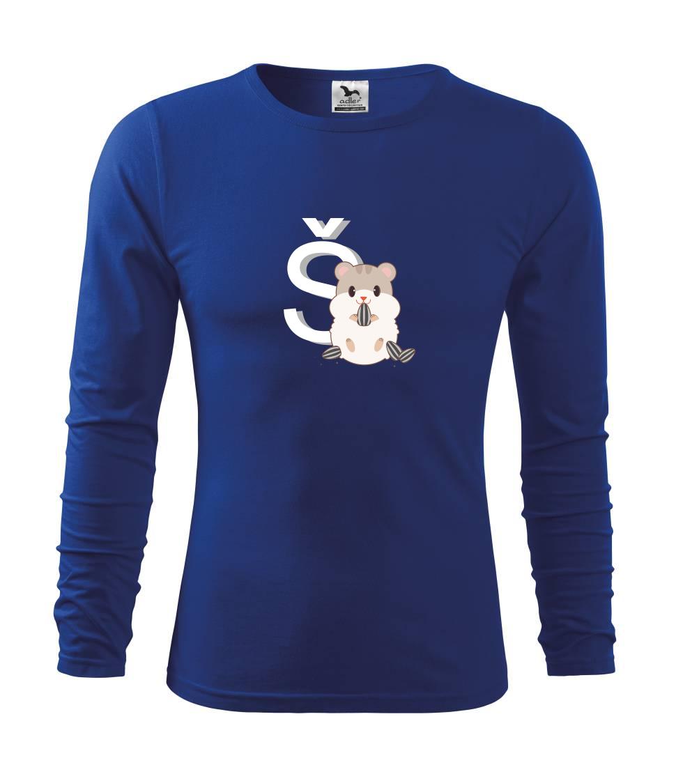 Tričká so zvieratami - Škrečok - písmeno   - Tričko detské Long Sleeve