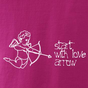 Start with love arrow Start with love arrow