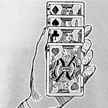 Poker ruka s kartami Poker ruka s kartami