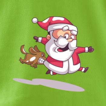 Santa so zahryznutým psom