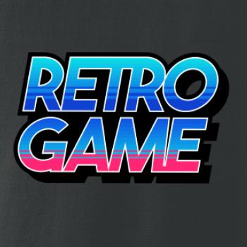 Retro game nápis farebný