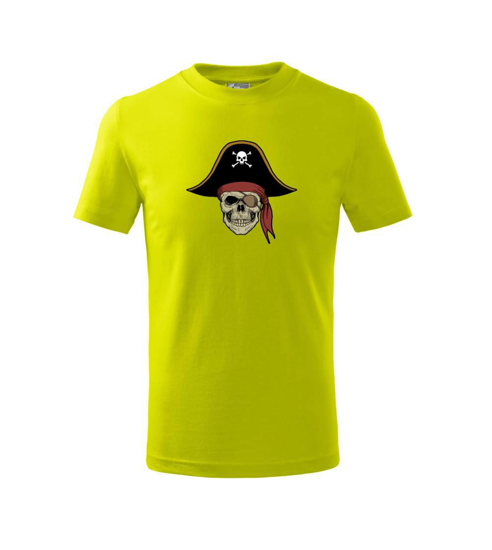 Pirátska lebka s klobúkom  Pirátska lebka s klobúkom