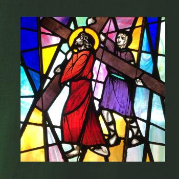 Vitráž - Ježiš a kríž