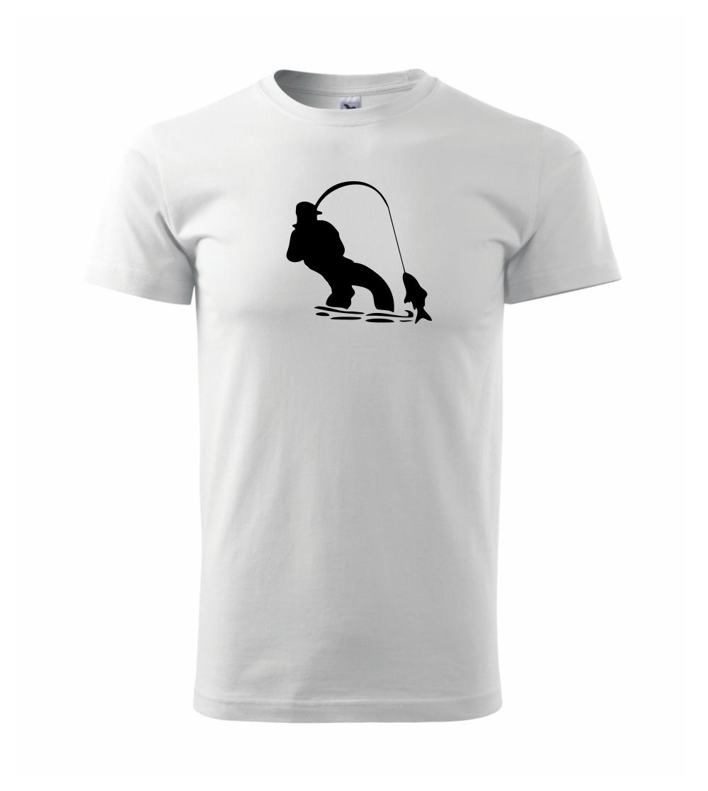 Rybár ťahajúce rybu Rybár ťahajúce rybu