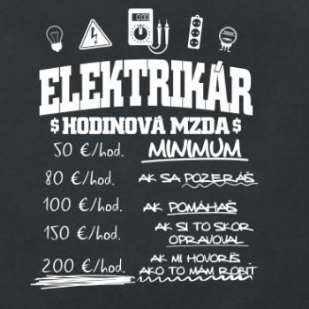 Hodinová mzda elektrikár Hodinová mzda elektrikár