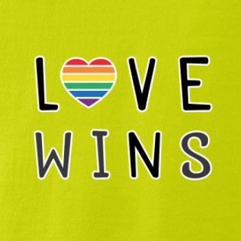 Love wins nápis Love wins nápis