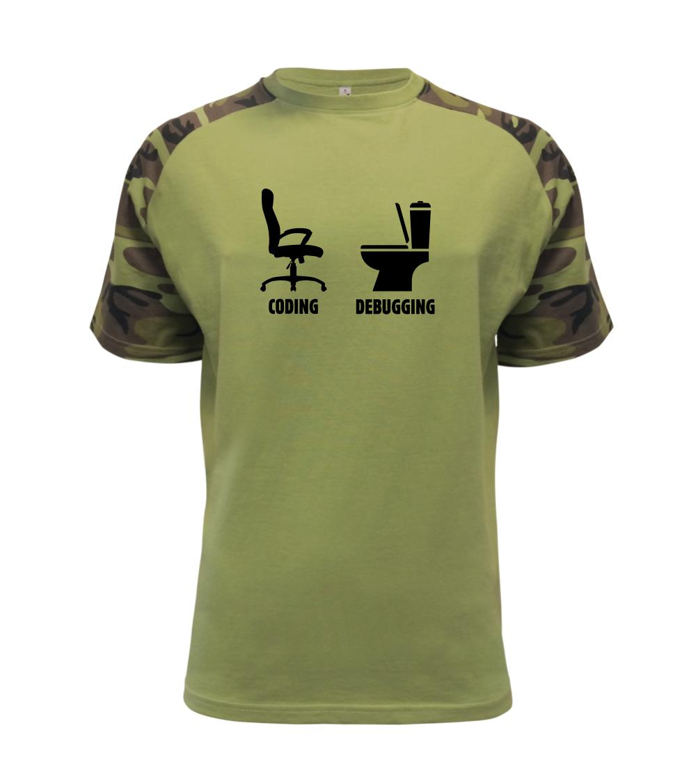 Tričká pre ajťákov - Coding debugging - Raglan Military