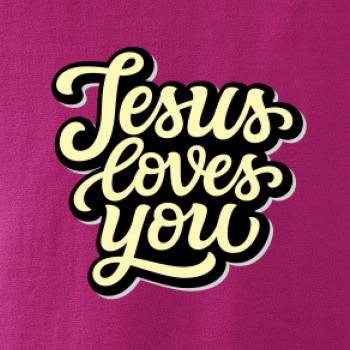 Jesus loves you - písané písmo