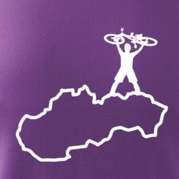 Mapa SK - cyklista na prsiach