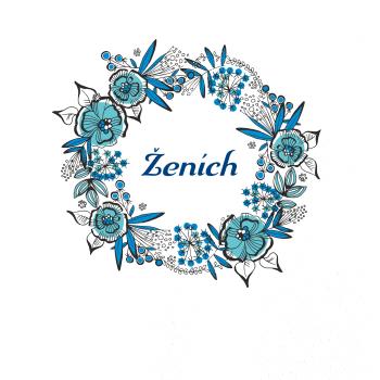 Ženích a nevesta - kvetinový venček (Pecka design) Ženích a nevesta - kvetinový venček (Pecka design)