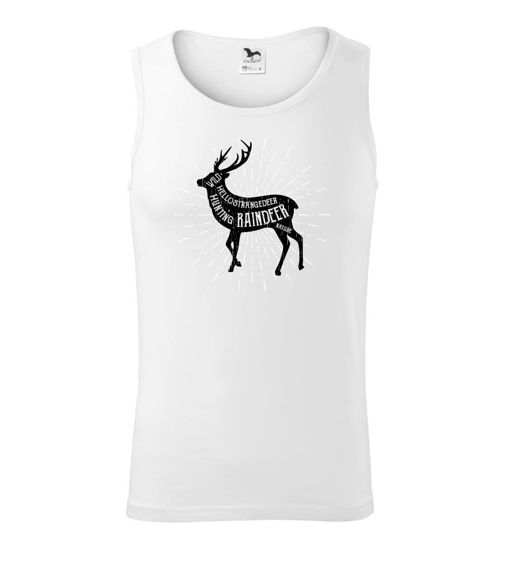 Tričká so zvieratami - Deer raindeer - Tielko pánske Core