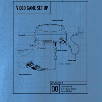 Nákres TV video hra guľatá