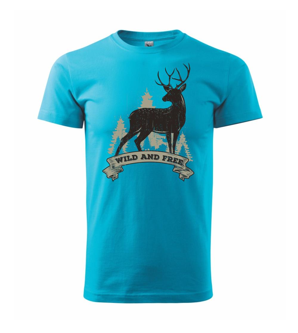 Tričká so zvieratami - Deer rib - Klasické pánske tričko vyššej gramáže