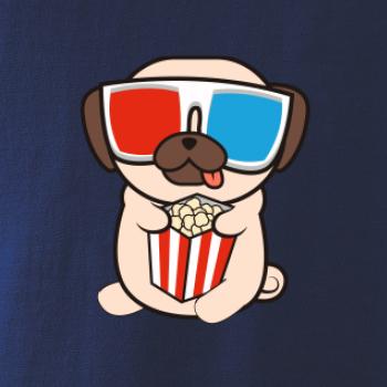 Mops a 3D okuliare