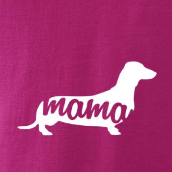 Jazvečík krátkosrstý mama obrys