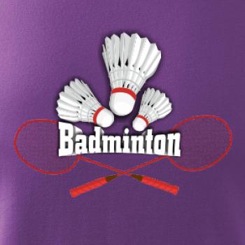 Bedminton - nápis s košíkmi
