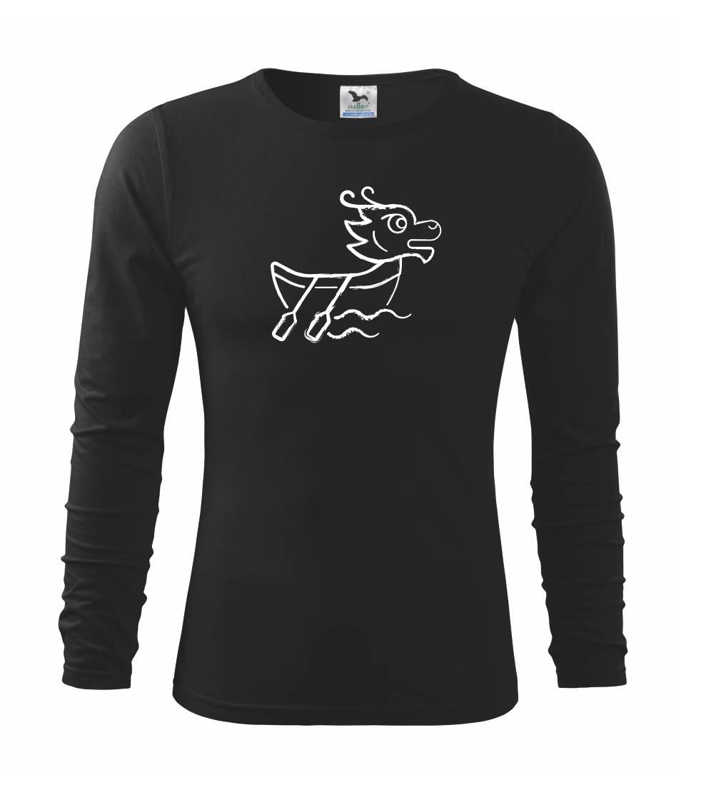Vodácke tričká - Dračia loď sprejovaná - Tričko detské Long Sleeve