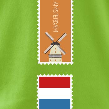 Amsterdam známka farebná