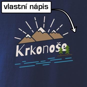 Kreslené hory - vlastné nápis