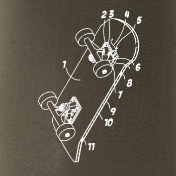 Skateboard nákres dosky Skateboard nákres dosky