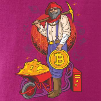 Baník ťaží Bitcoiny