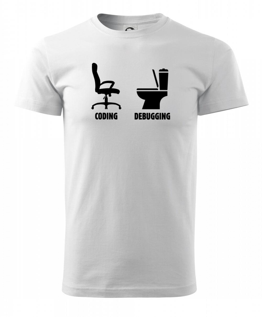 Tričká pre ajťákov - Coding debugging - Tričko extra veľké  (5-8XL)