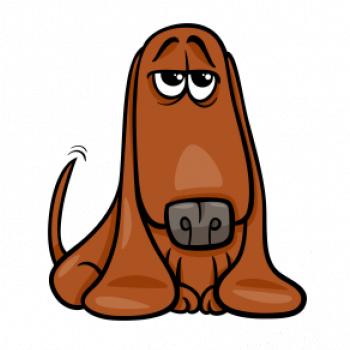 Baset - kreslený hnedý