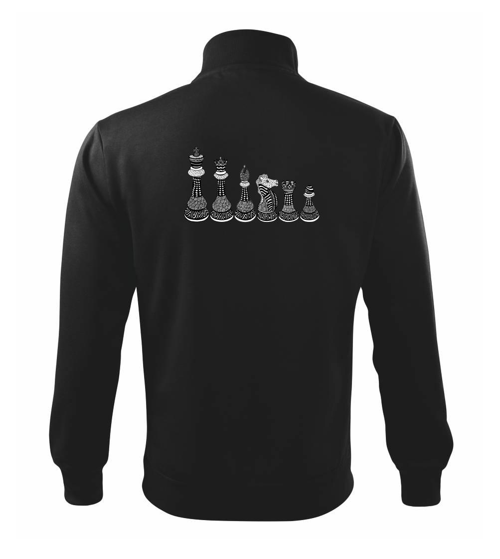 Šachové figúrky v rade - kreslené Šachové figúrky v rade - kreslené