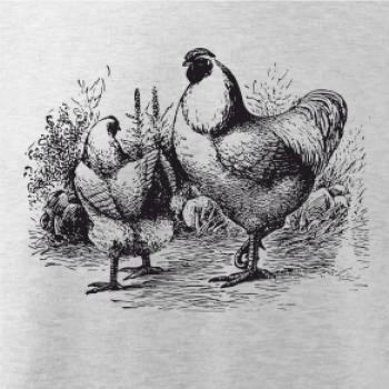 Slepačie rodina maľovaná