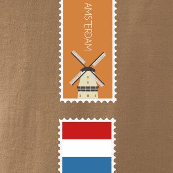 Amsterdam známka farebná