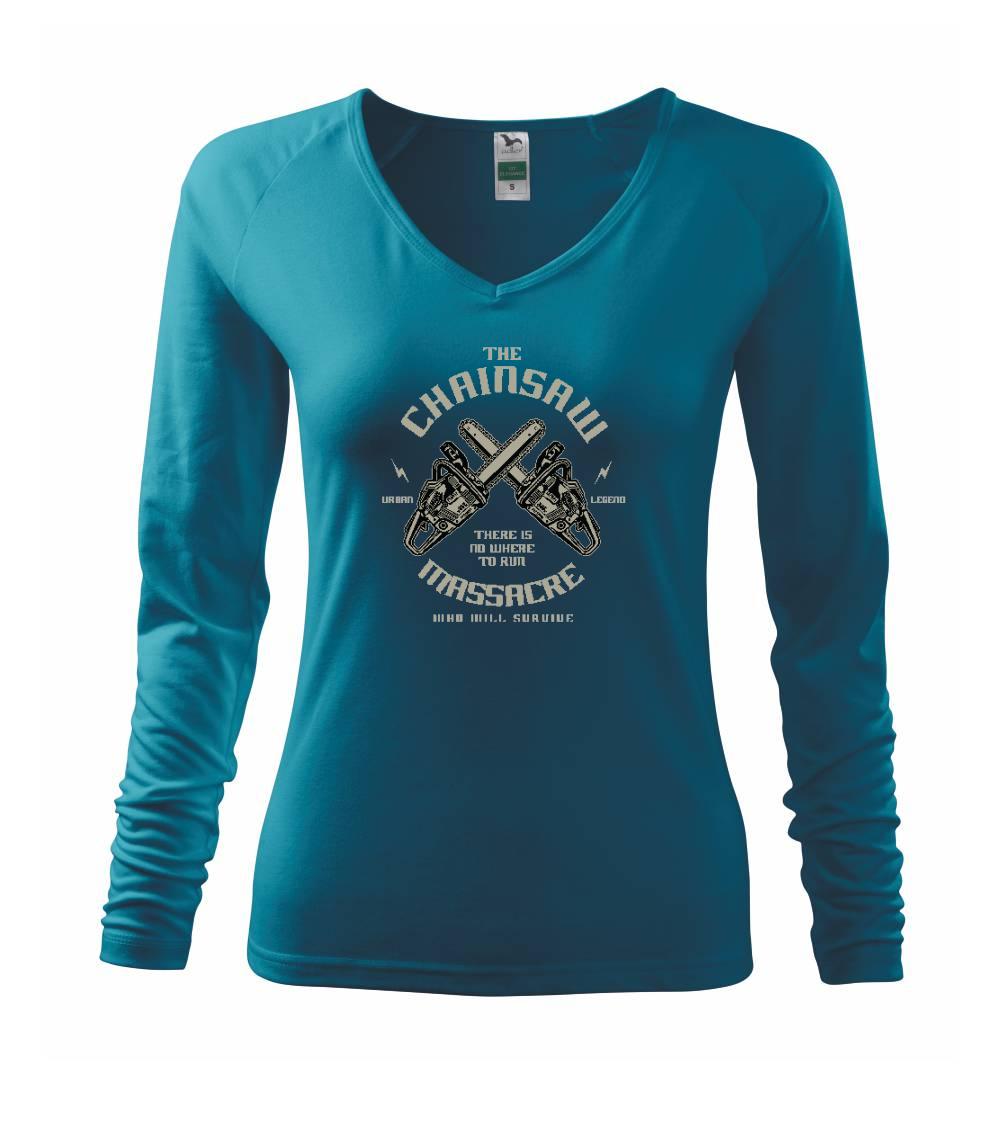 Tričká pre poľovníkov a drevorubačov - Chainsaw - Tričko dámske Elegance