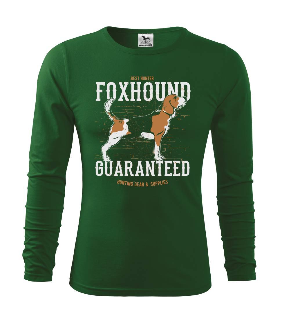 Bígl na tričku - Dog foxhound - Tričko s dlhým rukávom FIT-T long sleeve