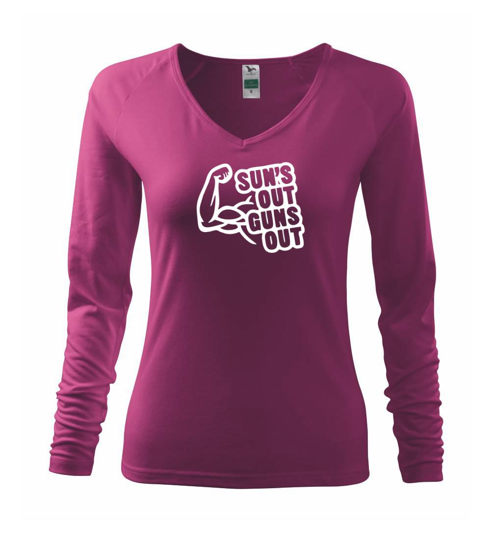 Posilňovani - Suns out guns out - Tričko dámske Elegance