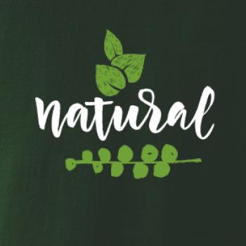 Natural - nápis v listoch
