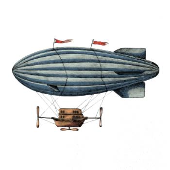 Vzducholoď farebná Vzducholoď farebná