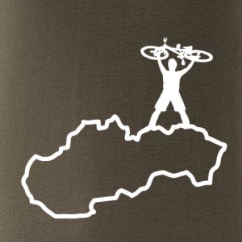Mapa SK - cyklista na prsiach