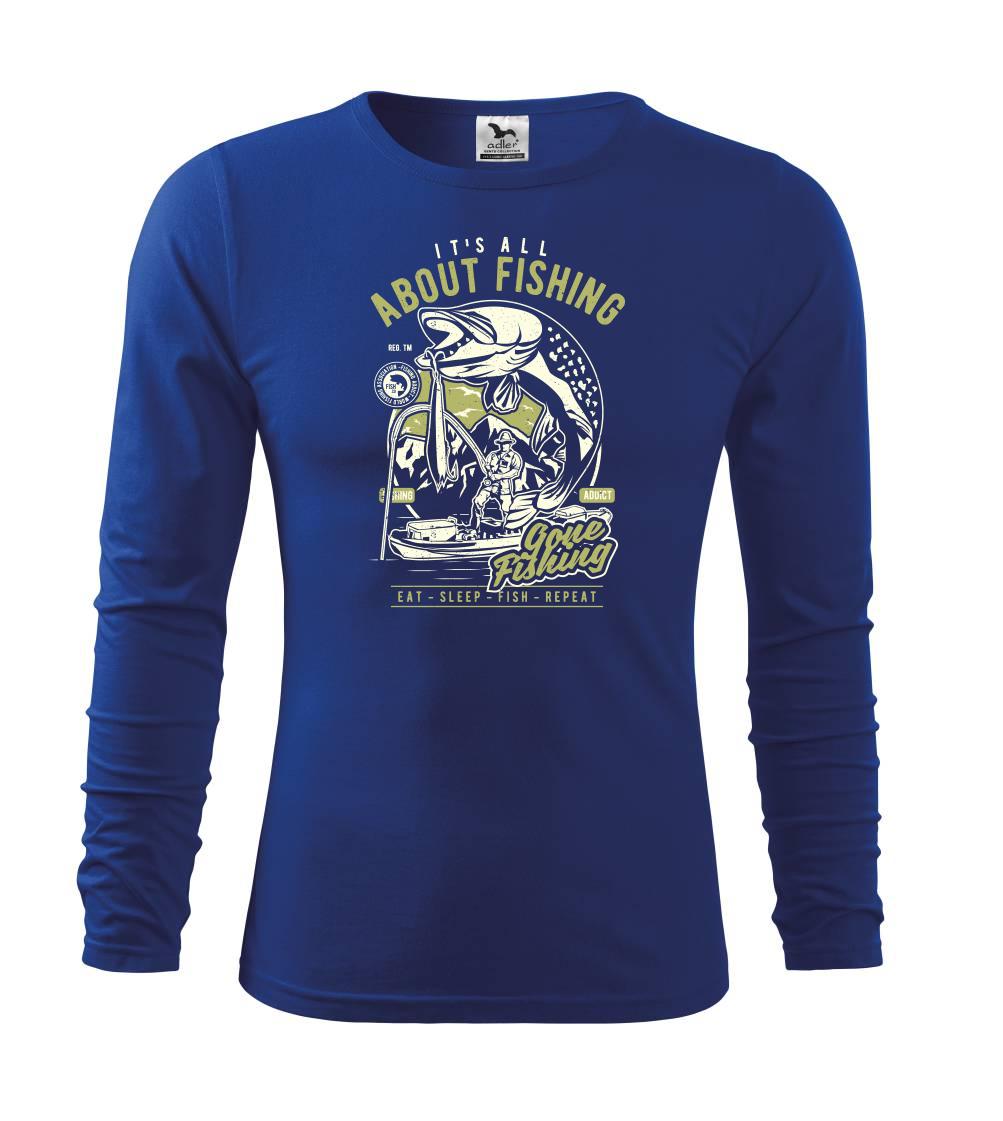 Tričká pre rybárov s potlačou - All About Fishing - Tričko detské Long Sleeve