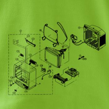 Nákres starý CRT televízor