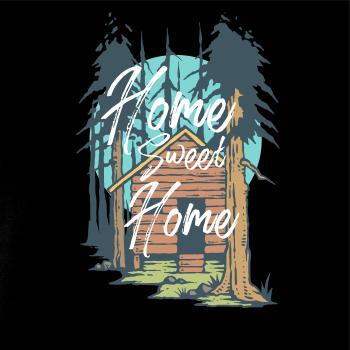Home sweet home - kreslený