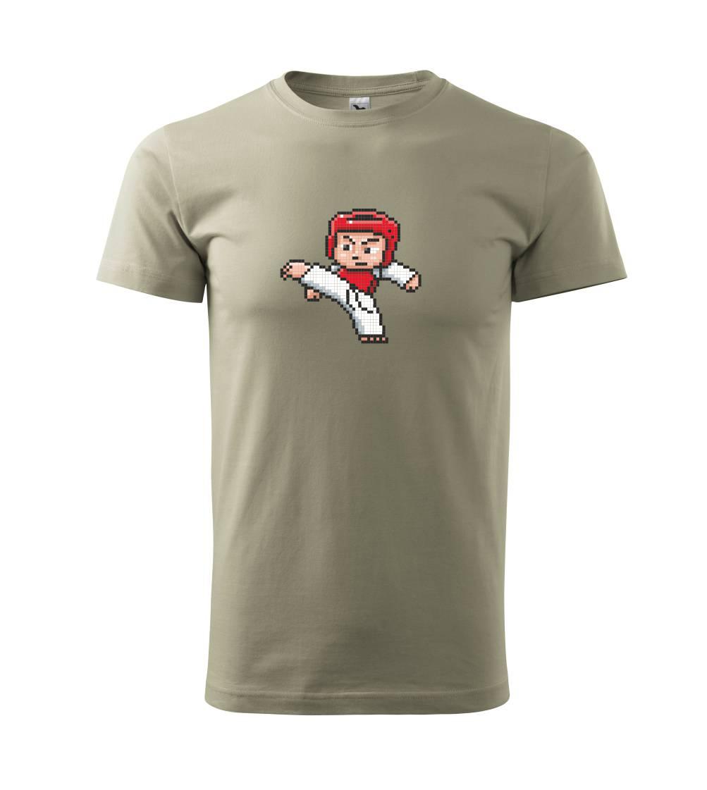 Tričká Karate - Taekwondo pixel - Tričko extra veľké  (5-8XL)