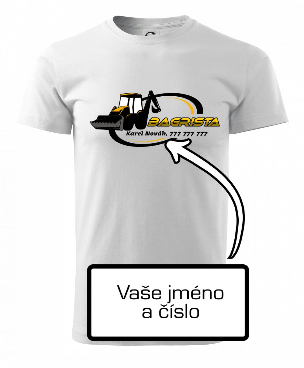 Bagrista v kruhu - vlastný nápis Bagrista v kruhu - vlastný nápis