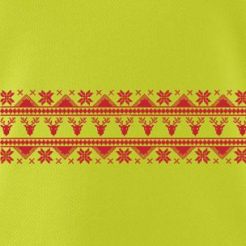 Vánoční vzor - jelen a vločka