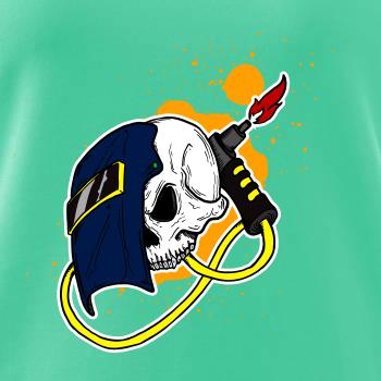 Zvárač - kreslená lebka