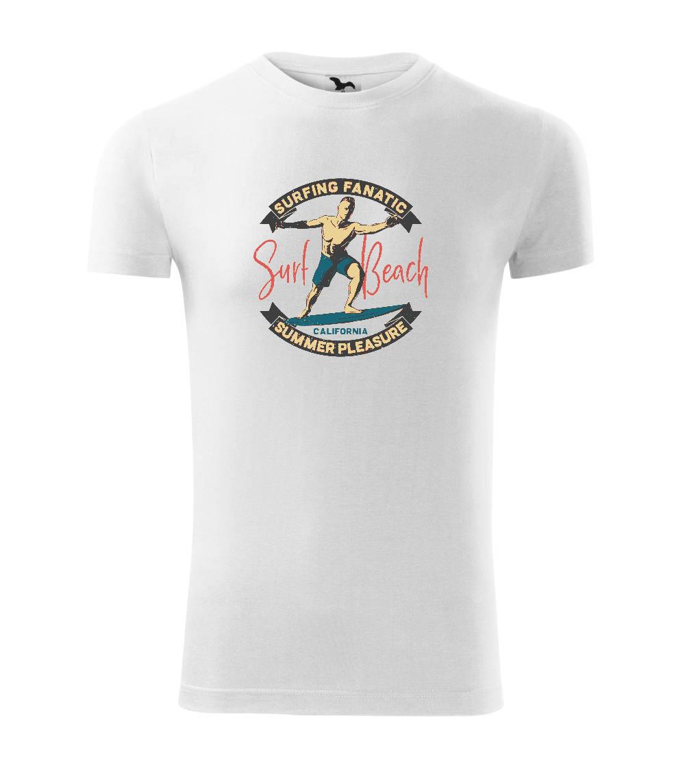 Surferske tričká - Surfing fanatic surf beach - Viper FIT - Pánske zúžené tričko