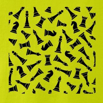 Šachové figúrky vo štvorci