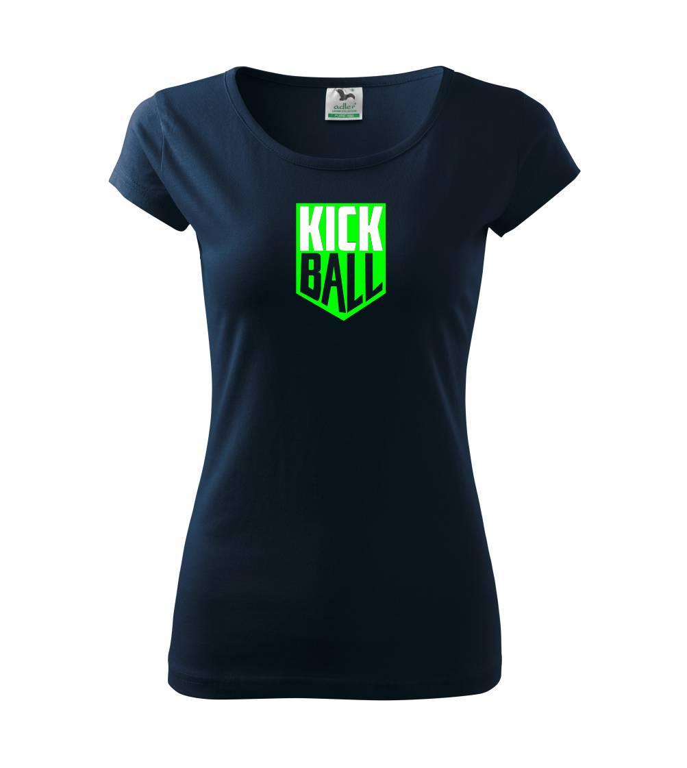 Tričká na nohejbal - Kickball - štítok - Dámske tričko Pure